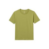 Gap 盖璞 女装2024夏季罗纹圆领短袖T恤亲肤柔软百搭显瘦上衣 476750 绿色 M