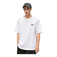 吉普（JEEP）短袖T恤男纯棉t恤高档圆领百搭纯色休闲服装0507 白色 XL