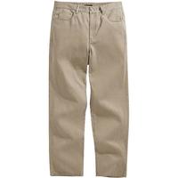 太平鸟男装牛仔长裤春直筒卡其色裤子B1HAE1246