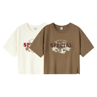  Semir/森马 开叉露营风 女士短袖T恤