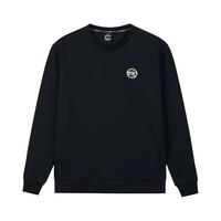 361°361度运动卫衣男秋冬圆领套头基础运动上衣男简约百搭服饰 【加绒男】级黑 L