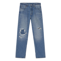 Levi's 李维斯 男士501直筒补丁牛仔长裤 00501-3601 烟灰色 34 32