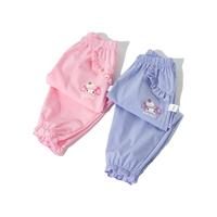 【速干凉感】2025夏季女童长裤女宝透气休闲裤儿童户外踏青防蚊裤