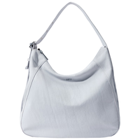 莱夫大容量单肩包女简约轻便时尚帆布包包女包通勤腋下包 冰兰紫-可放7.9英寸平板