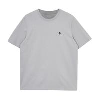 杰克·琼斯(JACK&JONES) 春季新款日常简约百搭LOGO刺绣圆领短袖T恤男款225101031