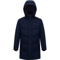 波司登（BOSIDENG）90鹅绒短款羽绒服男经典商务连帽休闲通勤加厚保暖外套B40144117 醉梦蓝5419 XL 175/96A