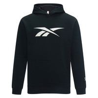 Reebok锐步男女同款经典运动休闲时尚纯色连帽套头衫卫衣 黑色 2XL