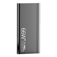 贝意品充电宝20000毫安时66W超级快充可上飞机大容量超薄便携小巧移动电源支持苹果华为安卓等手机 【20000毫安】商务黑+Type-c线