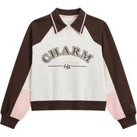 XTEP 特步 套头卫衣976128920572 棉花白/浓郁棕 2XL