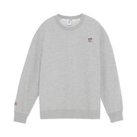 美职橄盾牌logo刺绣简约圆领卫衣套头休闲运动上衣宽松