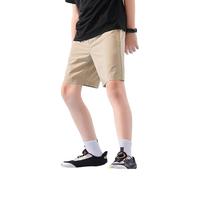 特步（XTEP）儿童夏季男童运动五分裤运动休闲短裤百搭薄款短裤 沙石色【小logo】 175cm