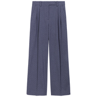 Maje2024秋季女装灰色休闲条纹宽松阔腿西装裤长裤MFPPA00640 灰色 T36