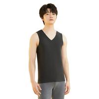 红豆居家(Hodohome)保暖背心男女士7A级防螨大弹力百搭保暖背心 男士墨灰 170/95