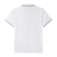 gxgjeans 男士POLO衫 翻领短袖 透气 白色 M