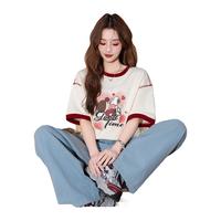 TONLION/唐狮 史努比联名款 女士短袖T恤