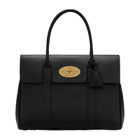 Mulberry 玛珀利 女士牛皮单肩包 HH5215-346G110 黑金色 大号