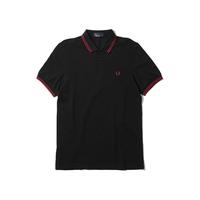 FRED PERRY男士POLO衫春季商务短袖重磅麦穗刺绣多彩T恤M3600OS0