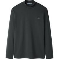 海澜之家（HLA）长袖T恤男秋季24打底衫男 中灰32 185/100A 2XL165~180斤