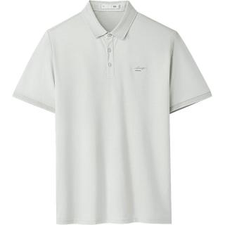 海澜之家 短袖POLO衫男25春夏轻商务时尚系列凉感短袖男 浅灰66 L 175/92A 137~150斤