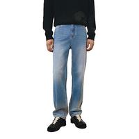 GXG男装 牛仔裤直筒长裤男士裤子2025春季 浅蓝色 195/XXXXL