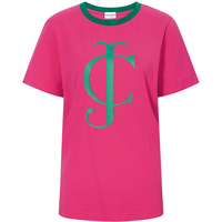 Juicy Couture 橘滋 醒目撞色印花logo短袖女式T恤