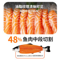 今日必买：海天下 冰鲜挪威三文鱼刺身 鱼腩双拼切片 净重400g