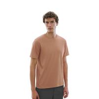 URBAN REVIVO 男装时尚休闲舒适棉质圆领短袖T恤 UMU440062 橙红 XS