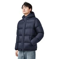 GIORDANO 佐丹奴 外套男装90%白鸭绒连帽羽绒外套 01071698