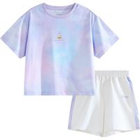 【速干吸汗运动服】网眼透气网球服儿童短袖t恤中裤夏装女童套装