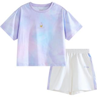 【速干吸汗运动服】网眼透气网球服儿童短袖t恤中裤夏装女童套装