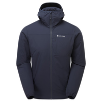MONTANE盟泰恩FIREBALL HOODIE 秋冬男式保暖透气连帽户外运动棉衣棉服 ECLIPSE BLUE  日蚀蓝 M