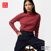 UNIQLO 优衣库 女装罗纹高领T恤/长袖479588 17 枣红色 3XL /170/108C