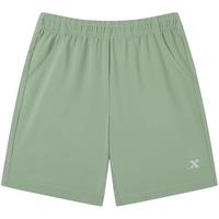 特步（XTEP）儿童夏季男童运动五分裤运动休闲短裤百搭薄款短裤 地衣绿【小logo】 140cm