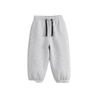 马克珍妮 MARC&JANIE马克珍妮男童女童宽松运动裤 儿童束脚裤冬装232038 浅麻灰 120cm