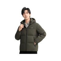 雪中飞 90%绒冬季保暖防寒短款连帽羽绒服(三色可选)
