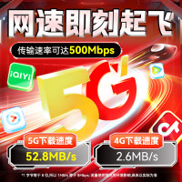 移动端、京东百亿补贴：中国移动 流量卡19元低月租全国通用长期5G手机卡电话卡纯上网终身非无限永久