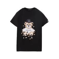 【百亿补贴】DANNYBEAR时尚小熊男女款轻奢短袖T恤情侣款亲子款