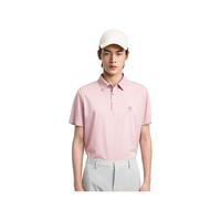 劲霸男装纯色含桑蚕丝弹力挺阔男士短袖Polo衫男夏季|BTBE2384 珊瑚粉 4XL