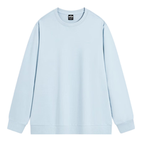 XTEP特步男子经典户外运动套头保暖卫衣休闲时尚百搭 冰川蓝 XL 