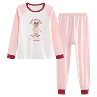 红豆儿童纯棉秋衣秋裤套装男女中大童秋冬低圆领保暖内衣A类棉毛衫套 H3M1013灰色 120cm