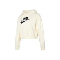 NIKE 耐克 连帽女卫衣2023春季新款运动服短款训练套头衫DQ5851-113
