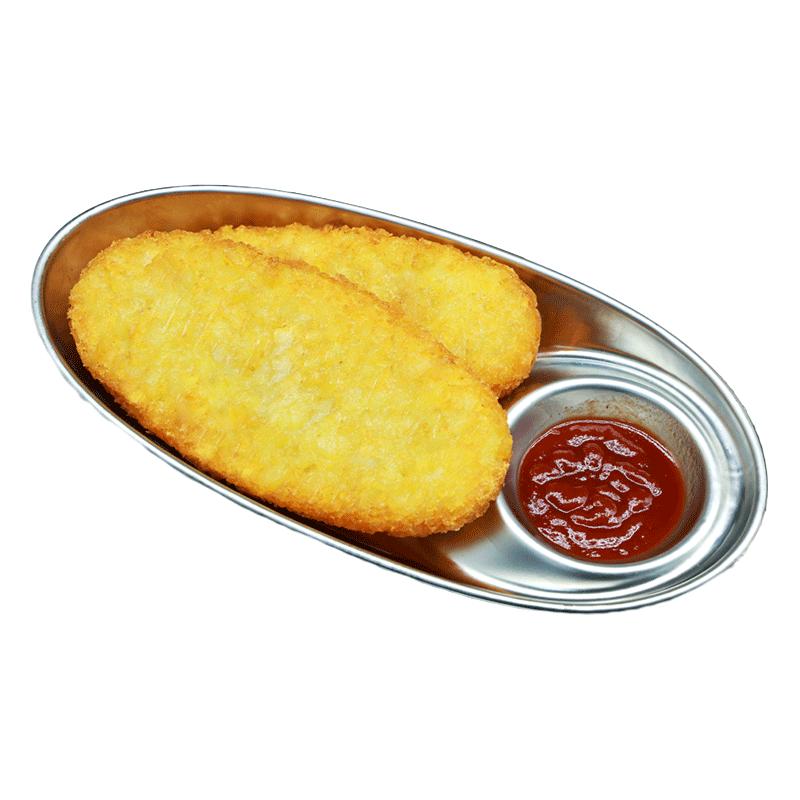 凯达薯业香脆冷冻椭圆原切大薯饼4斤薯条半成品空气炸锅食材佐餐小食