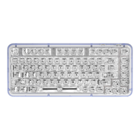 罗技（Logitech）琥珀系列K75M客制化机械键盘 无线蓝牙双模键盘 MAC ipad平板电脑游戏办公键盘75键 AI 全键热插拔 K75M星暮紫+冰透水晶