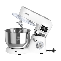 SANLIDA三利达 厨师机6.2升家商两用智能定时和面揉面发酵一体机 快速出膜防黑粉低噪音打蛋机奶油机1503