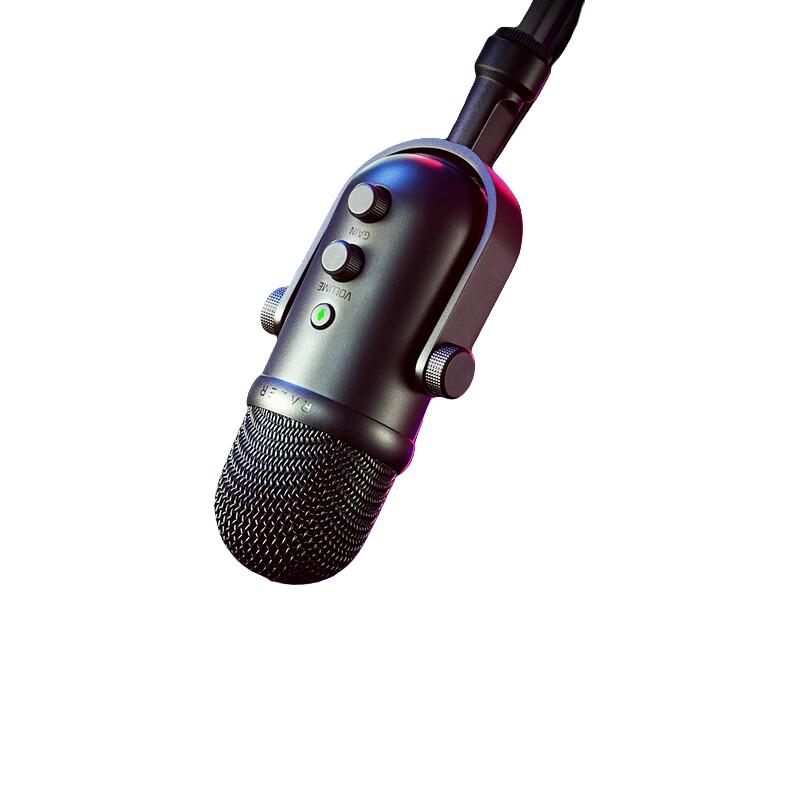 雷蛇Razer 魔音海妖V2专业版专业USB麦克风电容式直播降噪麦克风桌面
