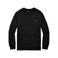 Polo Ralph Lauren 保罗拉夫劳伦 男装春秋打底圆领T恤男 长款长袖上衣男 Black S(建议110-135斤)