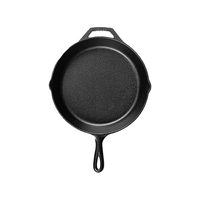 洛极 Costco同款平底铸铁锅不易粘无涂层煎锅27.9cm