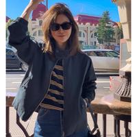 莉贝琳 25年秋季款黑标哈灵顿外套女纯棉帆布短英式休闲夹克上衣
