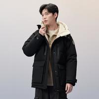 波司登 【好物】冬季男女同款时尚户外中长款连帽加厚羽绒服