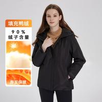 POLOVILLAE 【一手长羽绒服】2025冬季女装保暖日常宽松连帽羽绒服外套